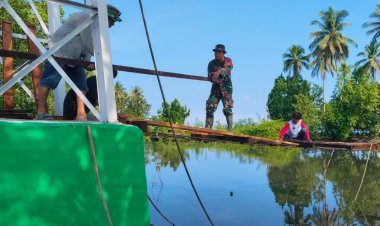 TNI Adalah Kita: Kodim 1401/Majene Hadir di Tengah Masyarakat Mekkatta, Segera Rampungkan Jembatan Garuda
